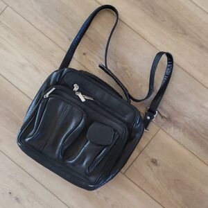 Black Leather Men's Bag